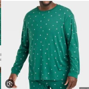 Wondershop | Men's Polar Bear Print Cotton PJ Set | GREEN | SMALL